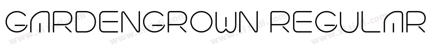 GARDENGROWN REGULAR字体转换 GARDENGROWN REGULAR字体转换